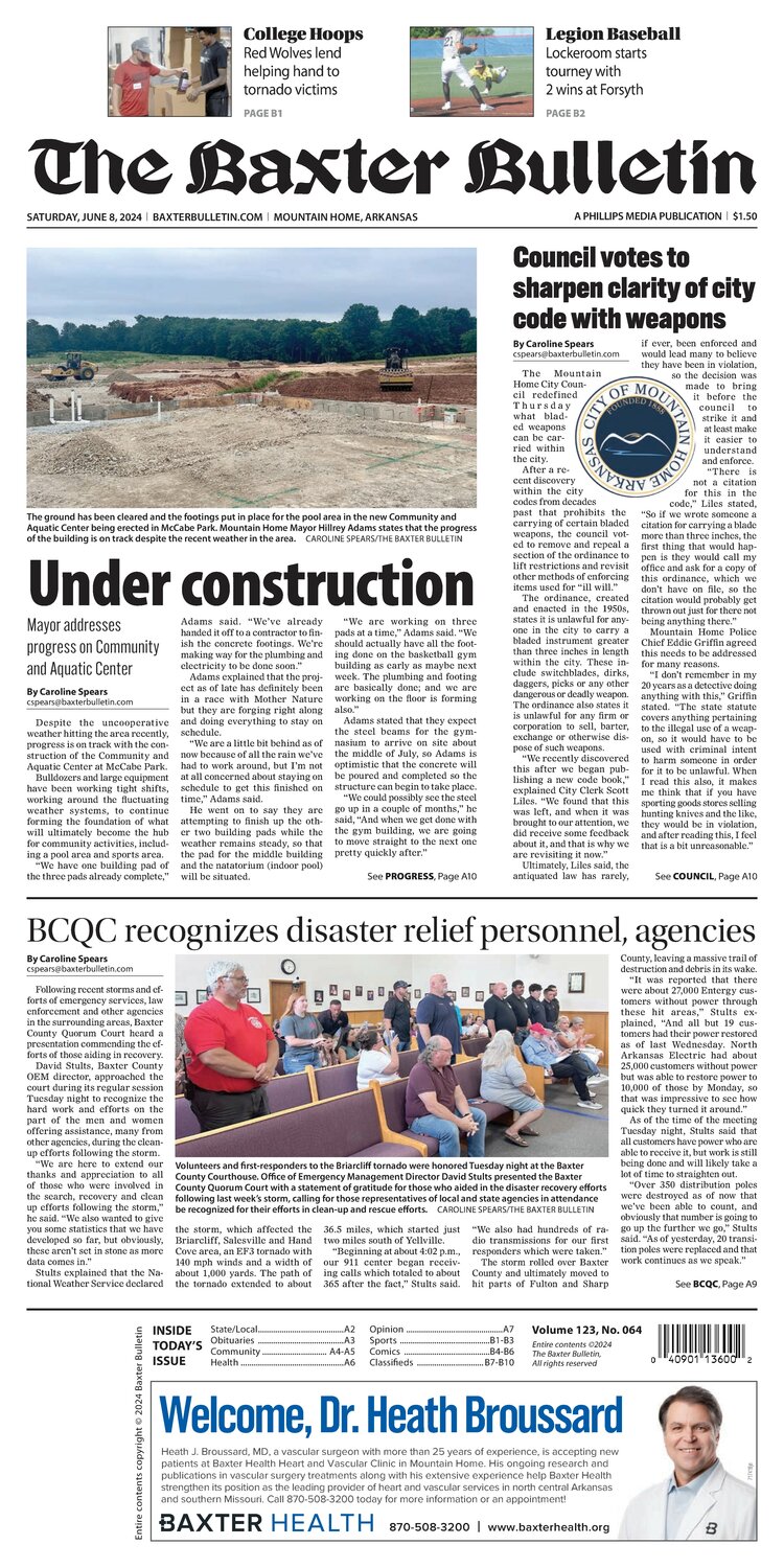 Saturday, June 8, 2024 Baxter Bulletin